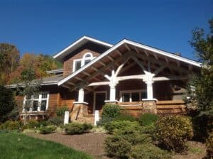 Gallery Timber Frame and Post & Beam Home Construction Timber frame garage addition1 Blue Ridge Post & Beam